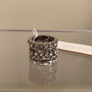 New! Ann Taylor Stacked Ring Set